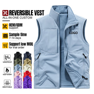 <span class=keywords><strong>Gilet</strong></span> <span class=keywords><strong>en</strong></span> <span class=keywords><strong>laine</strong></span> épais pour <span class=keywords><strong>homme</strong></span>, sans manches, double face, personnalisé avec logo OEM, pour le travail <span class=keywords><strong>en</strong></span> extérieur <span class=keywords><strong>en</strong></span> hiver, idéal pour les campagnes publicitaires d'équipe - Product Image 3