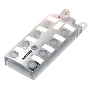 Hub capteur/actuateur IO-Link Mt-Balluff BNI IOL-302-002-K006, 8x M12-5pin, 16x PNP Config I/O, 4A US/UA, IP67 PA, Port d'extension - Product Image 1