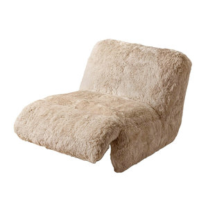 1970s Style Luxury Living Room Sheepskin Comfortable <strong>Yeti</strong> Single Recliner Sofa <strong>Chair</strong> Ergonomic Reclining Gaming Salon <strong>Chairs</strong> - Product Image 2