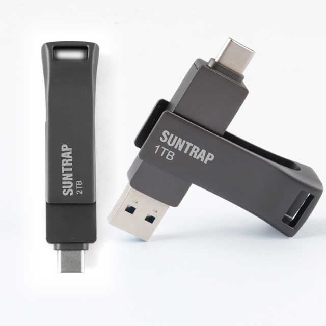 1TB USB Flash Drive Dual 2 Tb Memories Stick Type C 2 In1 Usb Drive Custom logo Pendrvie Flash Disk Cle Usb for Android Phone