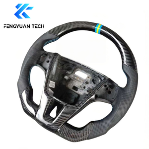 พวงมาลัยรถยนต์หนังแท้ LED Alcantara ปลอมแปลงทำจากคาร์บอนไฟเบอร์สำหรับวอลโว่ S80 <span class=keywords><strong>V40</strong></span> XC60 S60 S60r V60 <span class=keywords><strong>polestar</strong></span> 2013 2009 2010 - Product Image 6