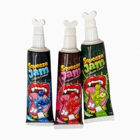 Bonbons liquides à presser en tube de dentifrice, saveur fruitée, bonbons amusants pour enfants, bonbons halal, vente en gros, personnalisables
