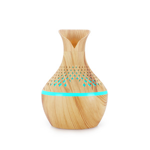 Diffuseur d'arômes YX061G C 300ml, humidificateur USB, grain de bois foncé, utilisation domestique, lumière à sept couleurs - Product Image 3