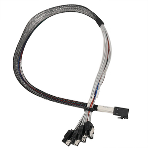 <span class=keywords><strong>Carte</strong></span> mère d'ordinateur Offre Spéciale HD Mini SAS SFF 8643 4i hôte vers 4 câble de sortie de <span class=keywords><strong>disque</strong></span> <span class=keywords><strong>dur</strong></span> SATA pour le stockage de données et les services - Product Image 4