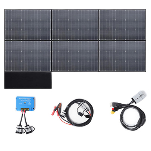 แผงโซลาร์เซลล์แบบพับได้ 600W โมโนคริสตัลไลน์ ประสิทธิภาพสูง 24% กันน้ำ IP66 พกพาสะดวกสำหรับการตั้งแคมป์และสถานีไฟฟ้าแบบออฟกริด - Product Image 1