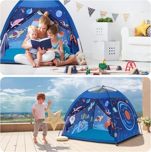 Tente de jeu pliable respirante pour enfants, design Spider-Man, Prince, Princesse, en polyester certifié EN71, pour sports d'intérieur - Product Image 4