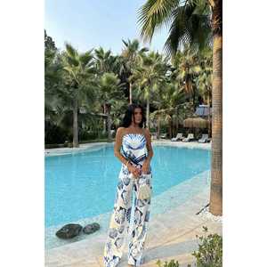 ชุดผ้าซาติน PA สำหรับผู้หญิง เสื้อผ้าที่สวมใส่สบายและมีสไตล์ - Product Image 6