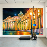 Impresora UV de Inyección de Tinta 2 en 1 de Alta Precisión LC Wall and Floor DX7 2026 para Impresión de Tubos Decorativos y Facturas