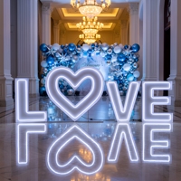 Lettres lumineuses LED RGB LOVE en acier inoxydable de 3, 4 et 5 pieds, personnalisées en usine, pour mariages, événements, locations et entreprises