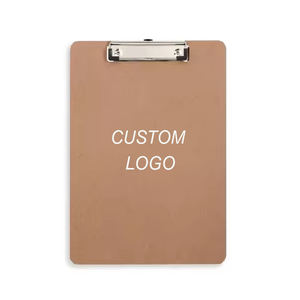 Portapapeles de madera personalizados, tablero duro estándar A4, tamaño de letra, tableros de madera con clip, carpeta, Portapapeles de MDF con gancho colgante - Product Image 1