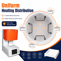 Horno de Sinterización de Porcelana y Zirconia para Laboratorio Dental TENCAN TC-BDF-1L 1700C, Precisión 1C, Elementos Calefactores de MoSi2 para Dientes