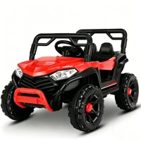 Voiture électrique tout-terrain à quatre roues motrices pour enfants, double siège, télécommande, jouet pour garçons et filles de 1 à 8 ans, en plastique