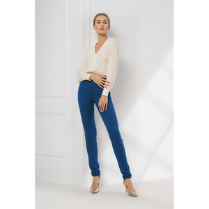 <span class=keywords><strong>Pantaloni</strong></span> a Vita Elastica Slim Fit in Tessuto Elasticizzato Comodi <span class=keywords><strong>con</strong></span> Design a Polsino alla <span class=keywords><strong>Caviglia</strong></span> e Decorazione <span class=keywords><strong>con</strong></span> Tasche Laterali <span class=keywords><strong>Pantaloni</strong></span> Lunghi Casual da Donna - Product Image 2