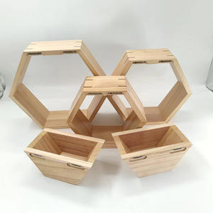 Étagère murale en <span class=keywords><strong>bois</strong></span> pour la décoration artistique étagère de rangement suspendue au mur étagère de rangement flottante support pour plantes en <span class=keywords><strong>bois</strong></span> - Product Image 5
