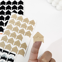 Kendinden yapışkanlı kendi başına yap kağıdı fotoğraf köşeleri yapışkan etiket albümü süt aksesuar altın kağıt dekoratif sticker albüm için karalama defteri