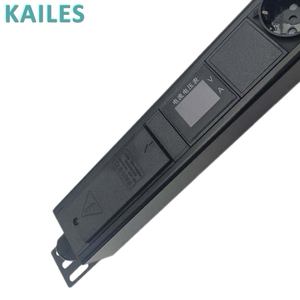 Unit Distribusi Daya KAILES Metered PDU Seri Satu Fasa 16A 12-Soket dengan Casing Paduan Aluminium untuk Ruang Server/Komputer - Product Image 4
