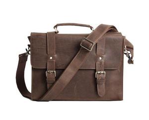 Custom Logo Genuine <b>Leather</b> Business <b>Briefcases</b> & Laptop Bags for Men Office Use Zipper Closure Premium <b>Leather</b> Shoulder Bag - Product Image 3