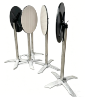 Meubles de bar en acier inoxydable table de fête et chaises de bar en MDF nouveau design table de bar pliante en bois durable