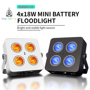 AICPOSE - Iluminación Profesional para Escenarios, Foco LED de 4x18w con Batería, Acero Inoxidable, RGBWA UV 6en1, Inalámbrico - Product Image 5