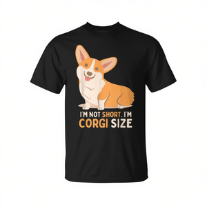T-shirt « Je ne suis pas petit, je suis de taille chien Corgi » - Product Image 2