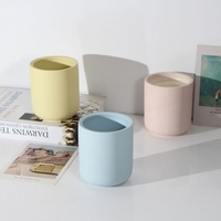 Conteneurs de bougies en céramique de Noël de décoration à la maison personnalisés en usine, pots de bougie de luxe mats nordiques