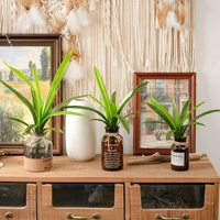 Kunstmatige Cymbidium Orchidee Bladeren Steel Decoratief Groen voor Bloemstukken Thuis