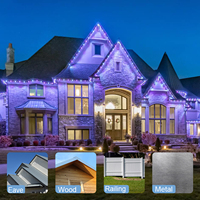 LED de alto brillo 24V Certificación UL/CUL/CE Luz de píxel Pista de aluminio Estilo de medusas Luces puntuales para aleros