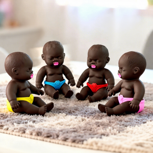Poupée noire à rebond lent en TPR, mignonne et douce, jouet extensible et moelleux pour bébé, idéal comme cadeau - Vente chaude promotionnelle - Product Image 2