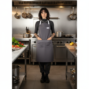 Grembiule da Cucina Oslo in Vera Pelle e Cotone, Impermeabile, Riutilizzabile per Pulizie, per Chef, BBQ, Uso Commerciale e Ristoranti - Product Image 3