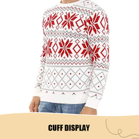 OEM Arbre de Noël Pull Cardigan Pull Hiver Nouveau Lâche Premium Unisexe Personnalisé Tricoté pour Hommes Pull de Noël