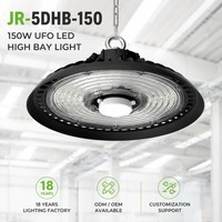 Luminaire LED UFO High Bay 150W IP66 IK08 Teijin 1250Z avec lentille PC, angle de faisceau 60/90/120, couleur personnalisée, lampe suspendue industrielle