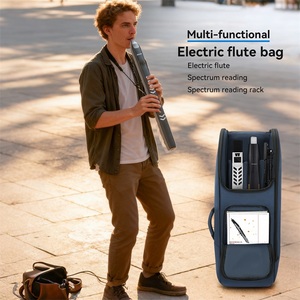 Mochila para <span class=keywords><strong>Flauta</strong></span> Eléctrica, Elegante, Resistente al Agua, Portátil, de Oxford 900D, con Forro Acolchado de Franela Suave - Product Image 1