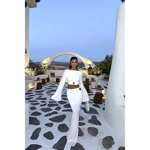 Conjunto Casual de Dos Piezas para Oficina Valencia Blanco, Talla XS para Mujer, Blazer y Pantalones - Product Image 6