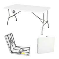 Table pliante extérieure de pique-nique en plastique HDPE de 6 pieds pour salle à manger
