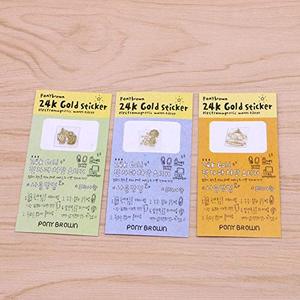 Super Cheap Phone Accessories <b>Cartoon</b> Anti-Radiation 24KGold-Plated Mobile <b>Camera</b> Cell Phone Stickers Cheapest - Product Image 5