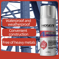 Spray de zinc pur à 83 %, peinture antirouille à séchage rapide, apprêt galvanisant, couche de finition, revêtement métallique riche en argent
