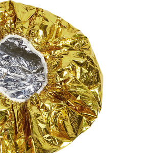 Gorro de aluminio para peinado, 15 micras, dorado y plateado, para tratamiento capilar, para uso en salón y en casa - Product Image 3