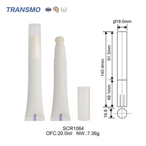 Tubos de Plástico Reciclables de 20g para Brillo Labial con Aplicador de Esponja, Tubo Cosmético para Mascarillas Faciales y Corrector, Marca Privada - Product Image 2