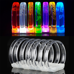 ミュージックサウンド<span class=keywords><strong>LED</strong></span>フラッシュナイトライトリストバンドライトアップ<span class=keywords><strong>LED</strong></span>ブレスレットバーパーティーウェディング用グローイングリストバンド - Product Image 2
