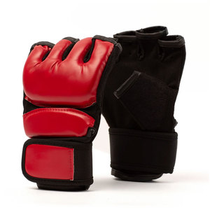 Gants de MMA en cuir de qualité supérieure avec logo personnalisé, idéaux pour l'entraînement, vente en gros, faible MOQ - Product Image 1