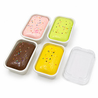 Scatola Regalo Torta Gelato Realistica in PU, Giocattolo Antistress a Lenta Risalita, Squishy per Decompressione, Novità per Ragazzi e Ragazze dai 14 Anni in su