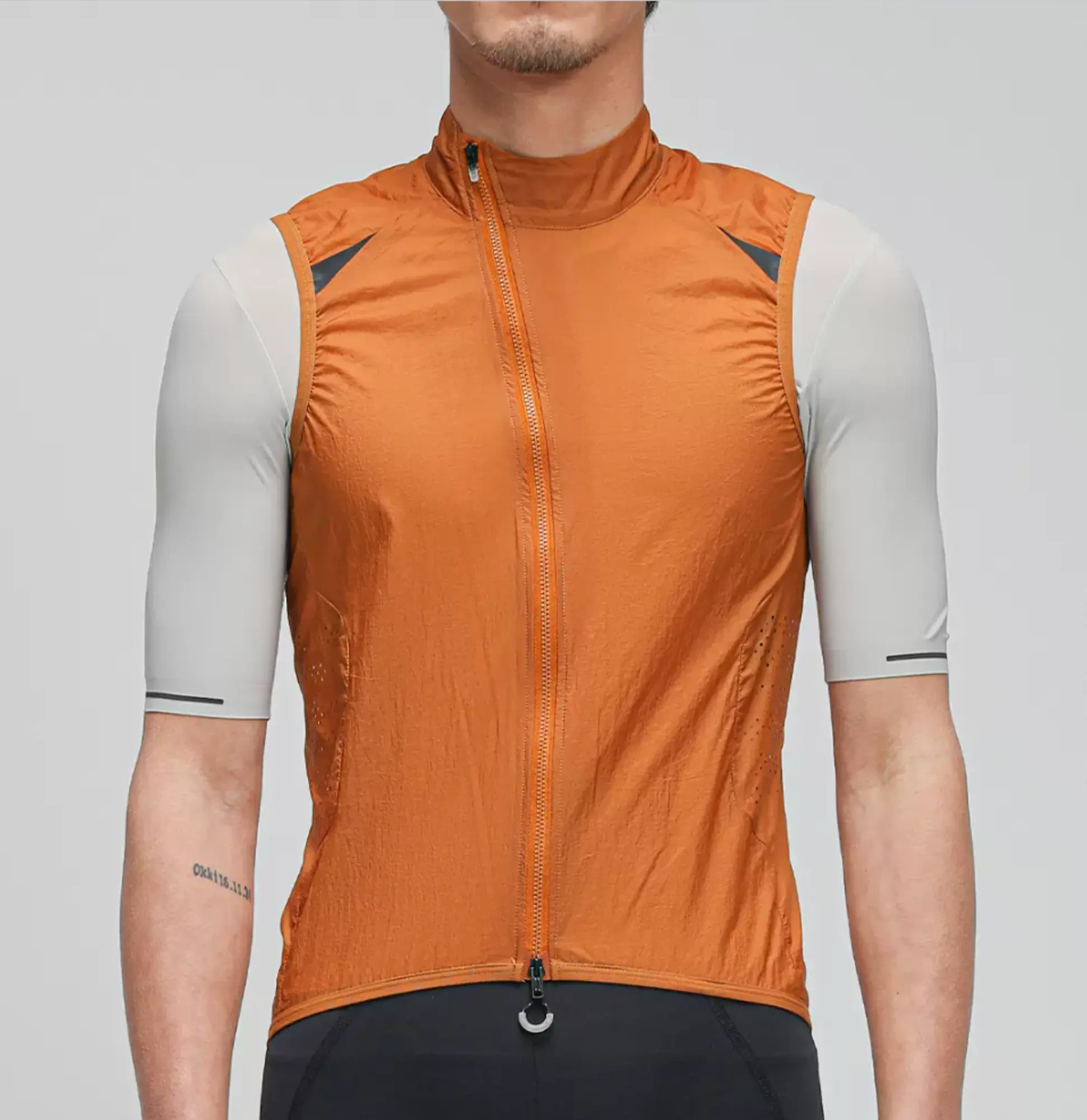 Men's Lightweight Wear-resistant Cycling Vest Breathable Wind-proof Water-proof Cycling Jersey Vest For Men