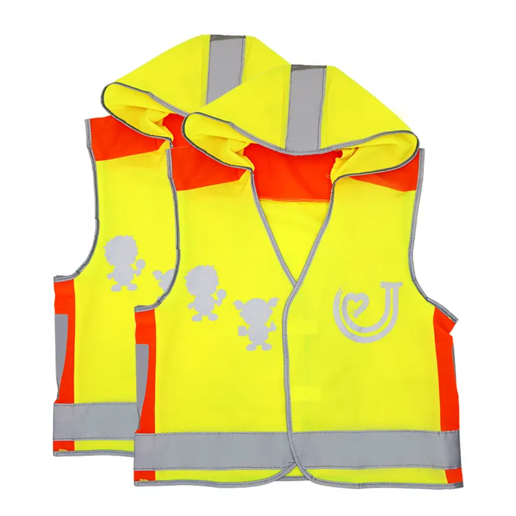 Kids Safety Vests children reflective vest Red color hi vis EN20471,high visibility vest