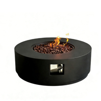 Brasero d'extérieur au gaz naturel 50000 BTU, écologique, en matériau MGO avec billes de verre, pour la décoration de jardin, le camping et les fêtes