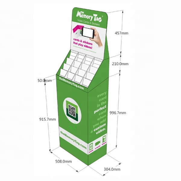 Counter Top Display with LCD Video Cardboard Display Stand
