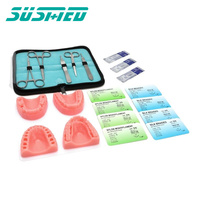 Modèle d'entraînement à la suture dentaire jetable avec kits, modèle anatomique en silicone PVC pour l'enseignement médical et scolaire