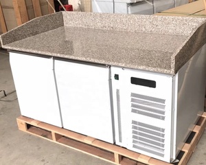 De acero inoxidable comercial <span class=keywords><strong>Pizza</strong></span> refrigerador enfriador con tapa de mármol - Product Image 4