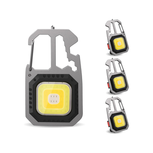 Mini Linterna Táctica LED COB Portátil, Linterna de Llavero de Aleación de Aluminio, Recargable, Impermeable, Magnética, de Alto Lumen, para Camping - Product Image 1
