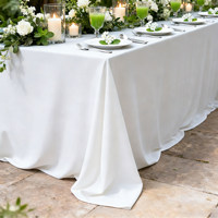 Nappe de table rouge de haute qualité pour la décoration de fête de Noël