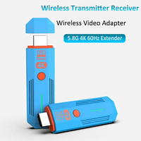 Kit d'extension sans fil 4K compatible avec autres marques : Émetteur-récepteur vidéo, Dongle TV Stick, Adaptateur pour PC, Caméra, Ordinateur portable, Moniteur